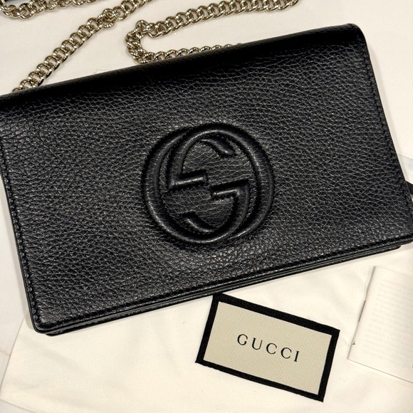 💯% AUTHENTIC GUCCI Soho wallet on Chain bag - Picture 5 of 13